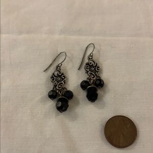 Elegant Black Dangle Earrings